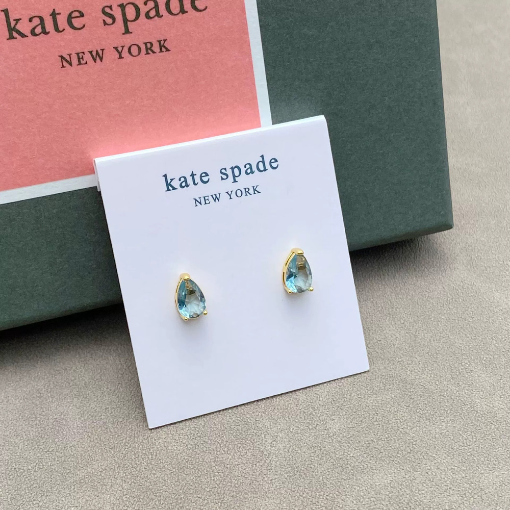 kate spade Blue Teardrop Stud Earrings